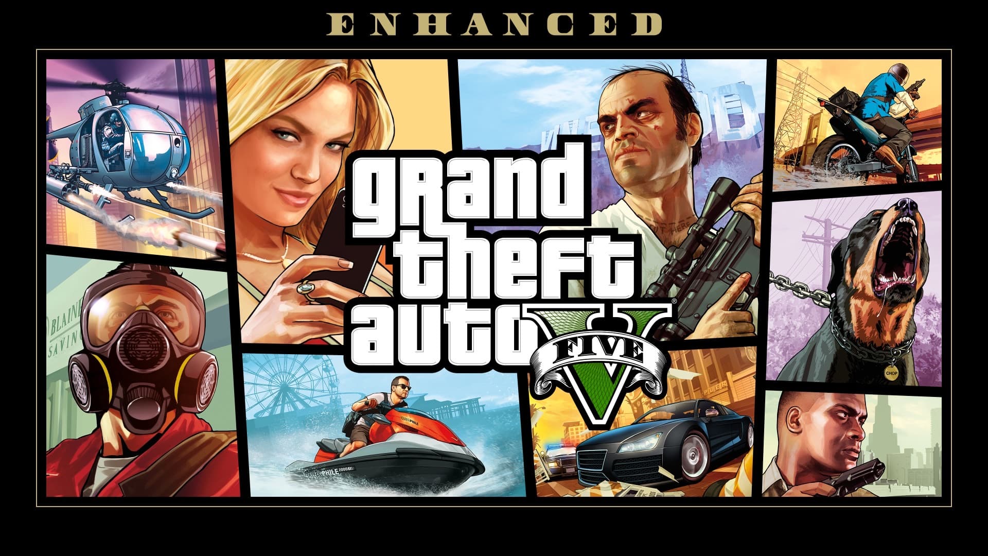 Official Rockstar Newswire art for GTA V Enhanced on PC
