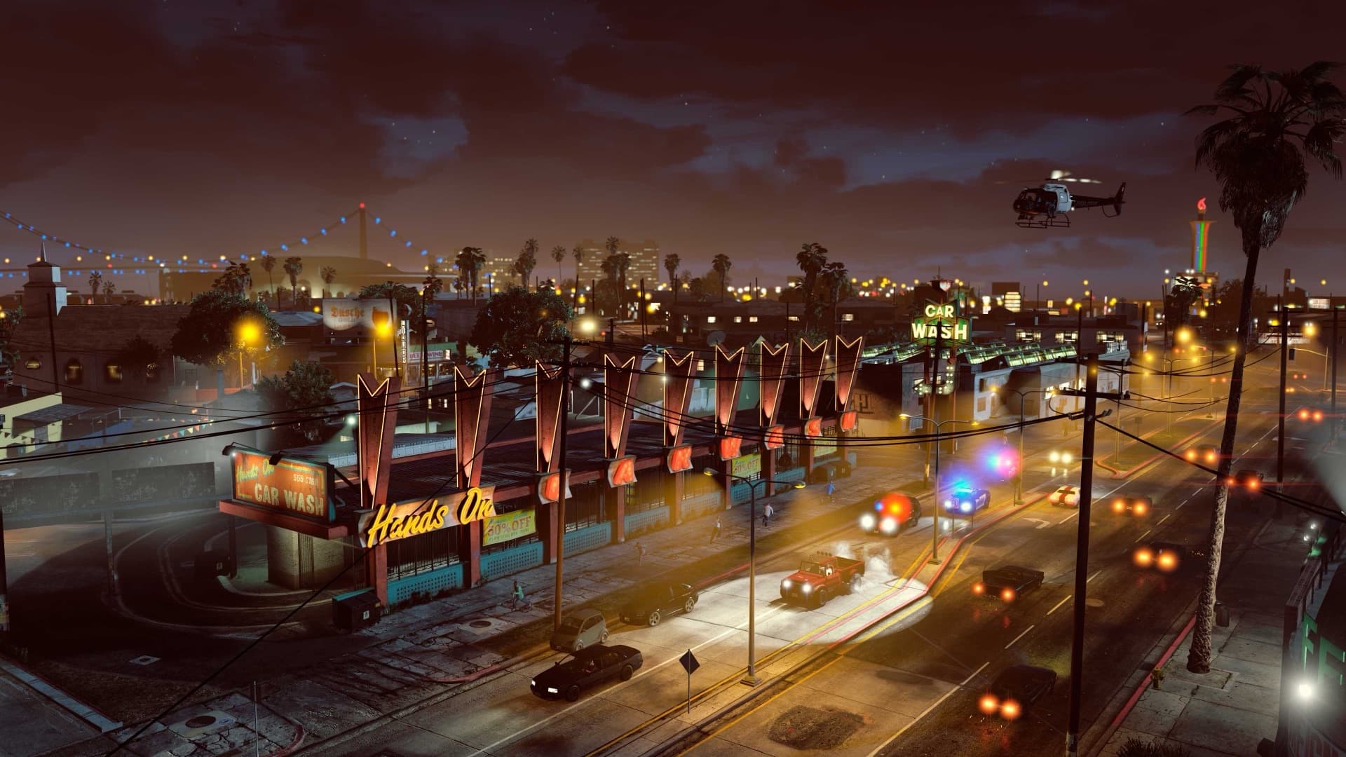 Official GTA V vista screenshot of Los Santos and beyond